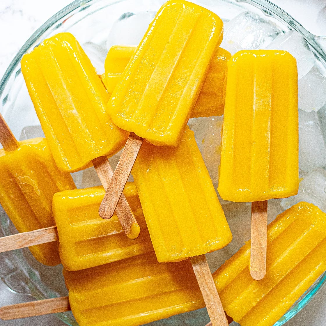 Mango Popsicles - Homemade Vegan Recipe!