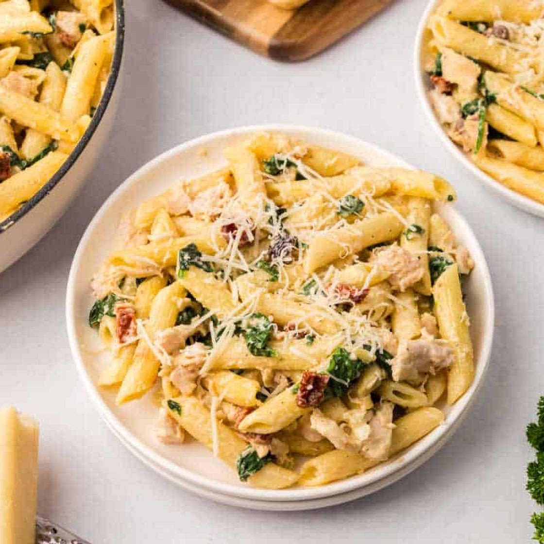 Chicken and Spinach Pasta