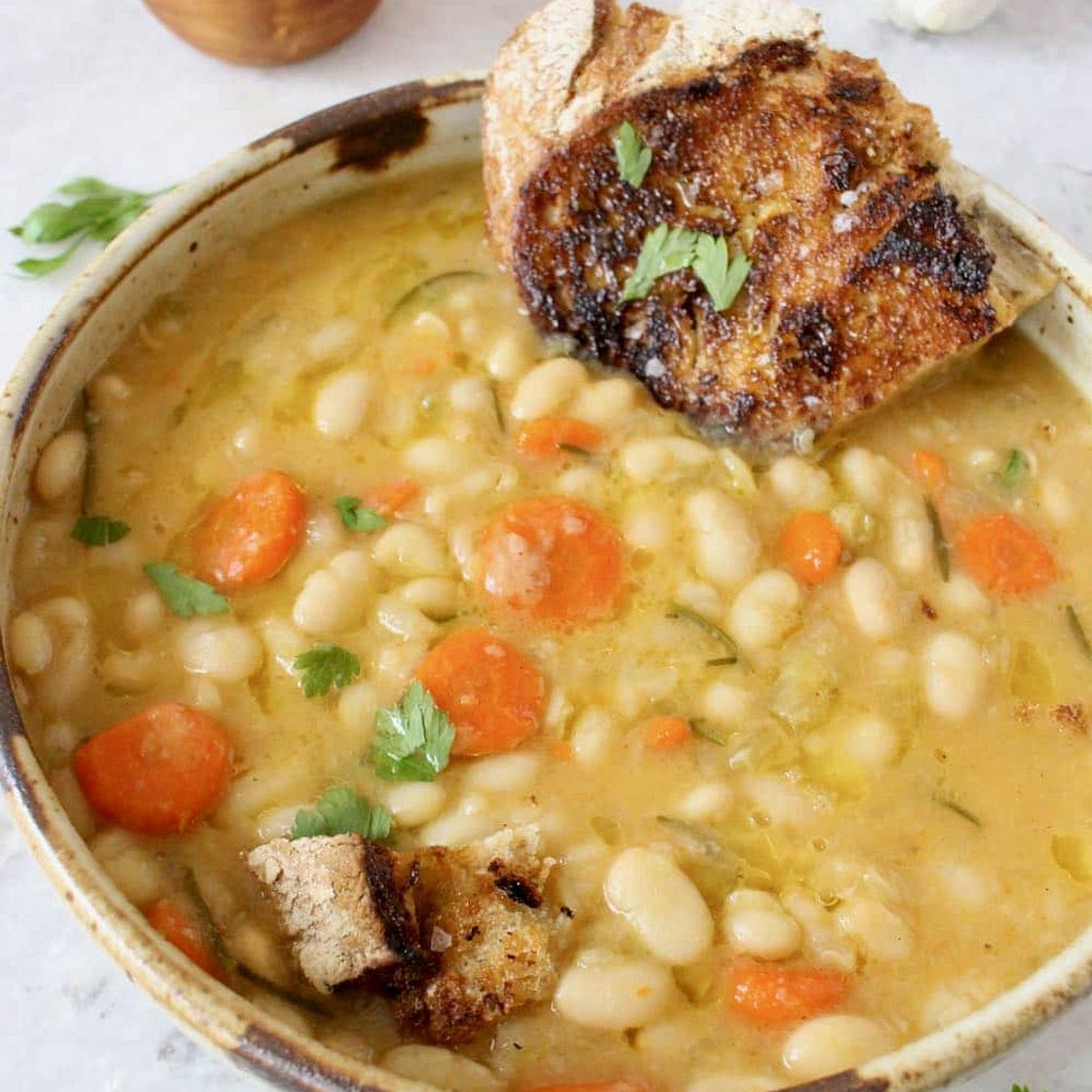 White Bean Stew from Scratch