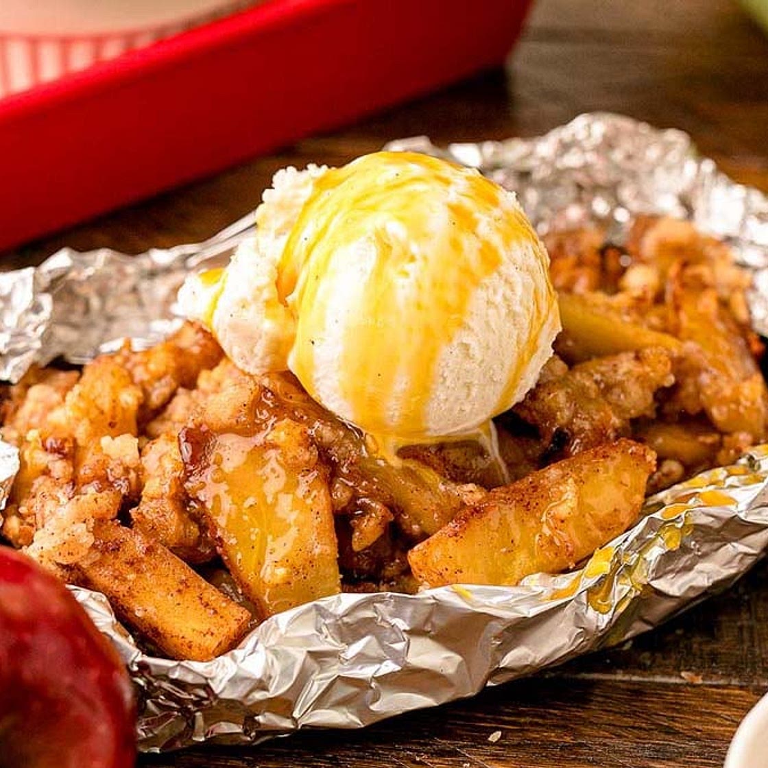 Campfire Apple Crisp
