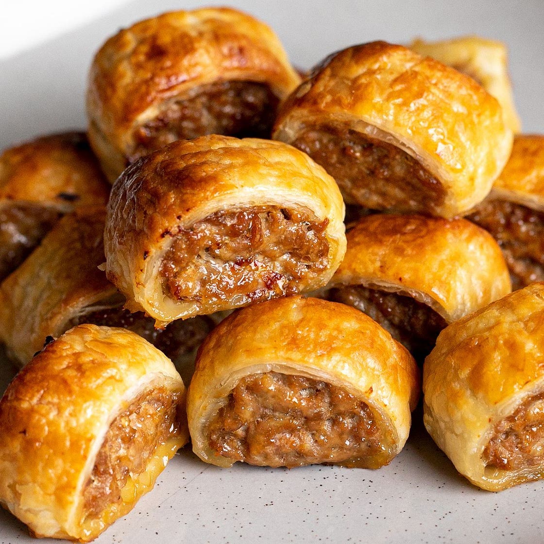French onion sausage rolls recipe