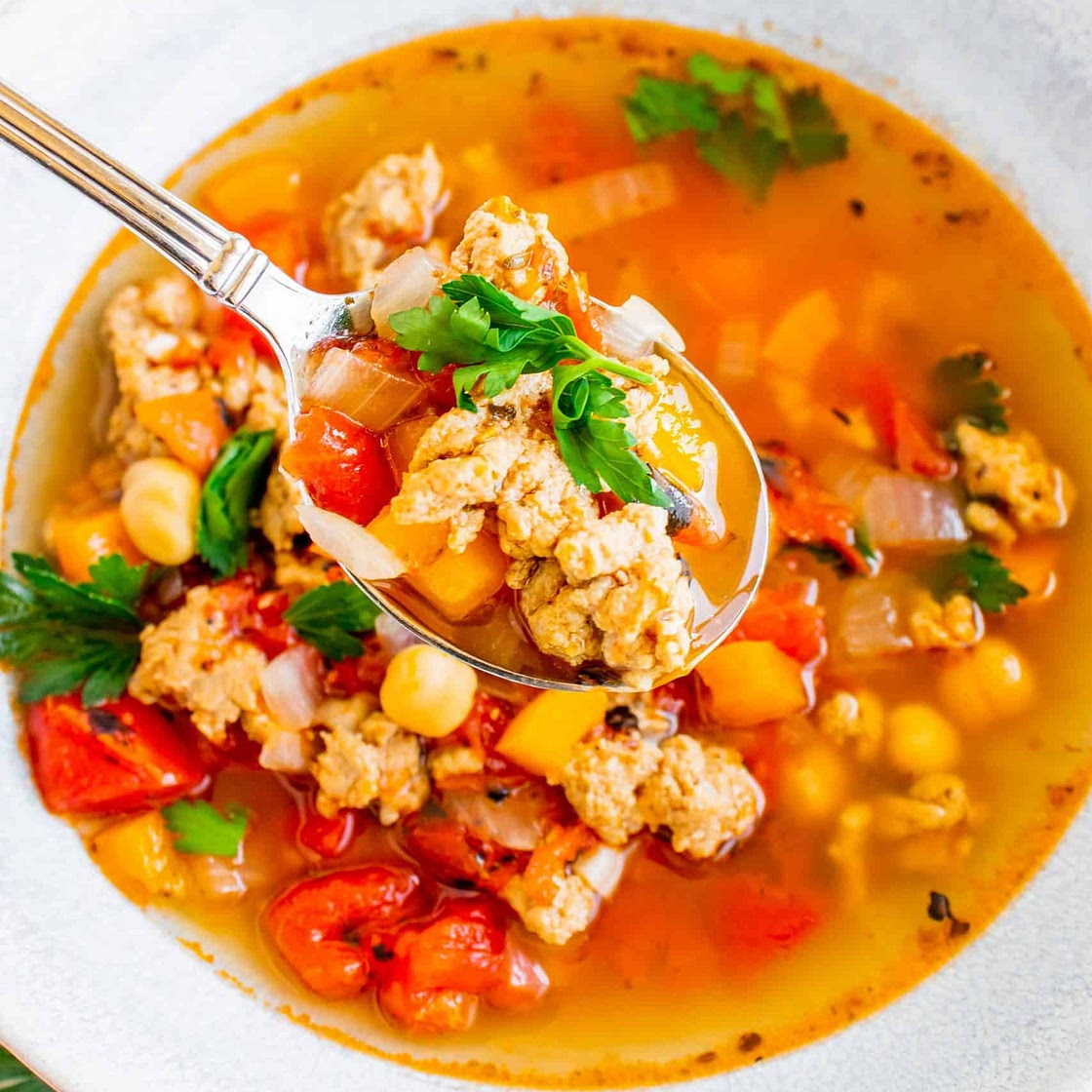Ground Turkey Soup