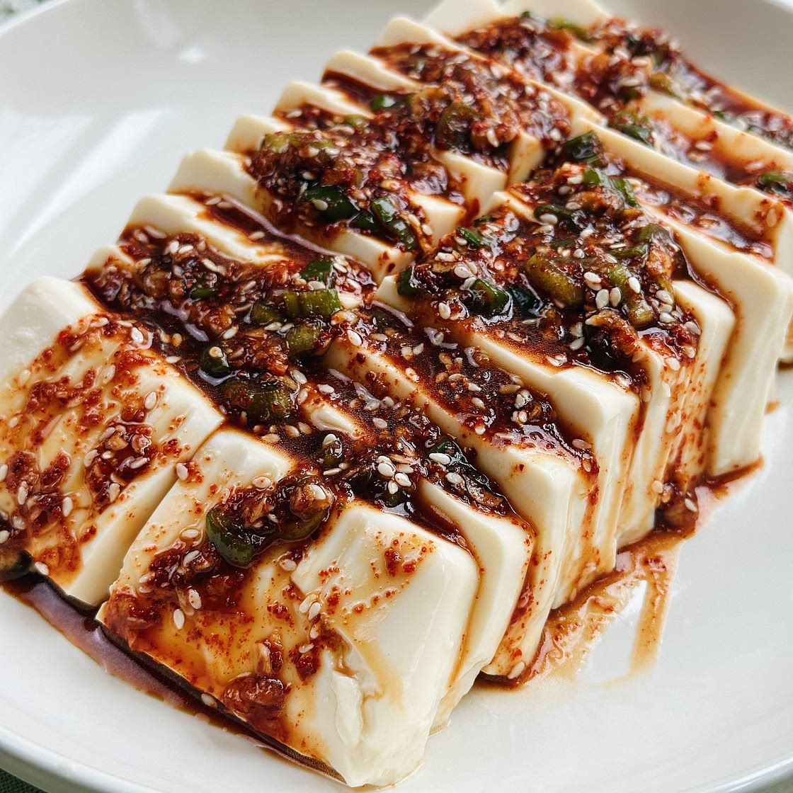 5-Minute Cold Silken Tofu with Spicy Chili Sauce