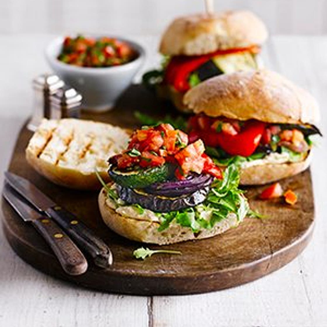 Homemade veggie burgers