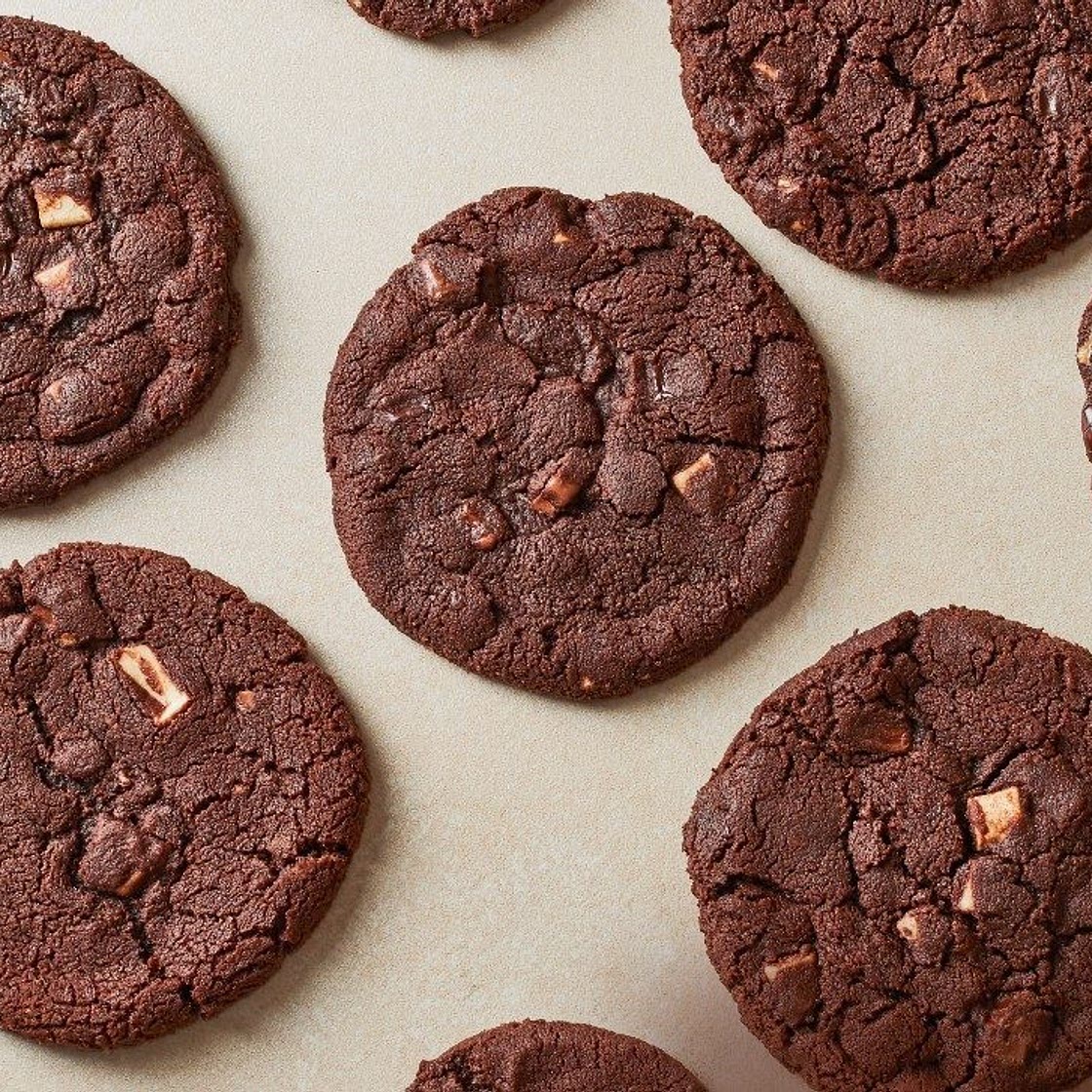 Triple chocolate chip cookies