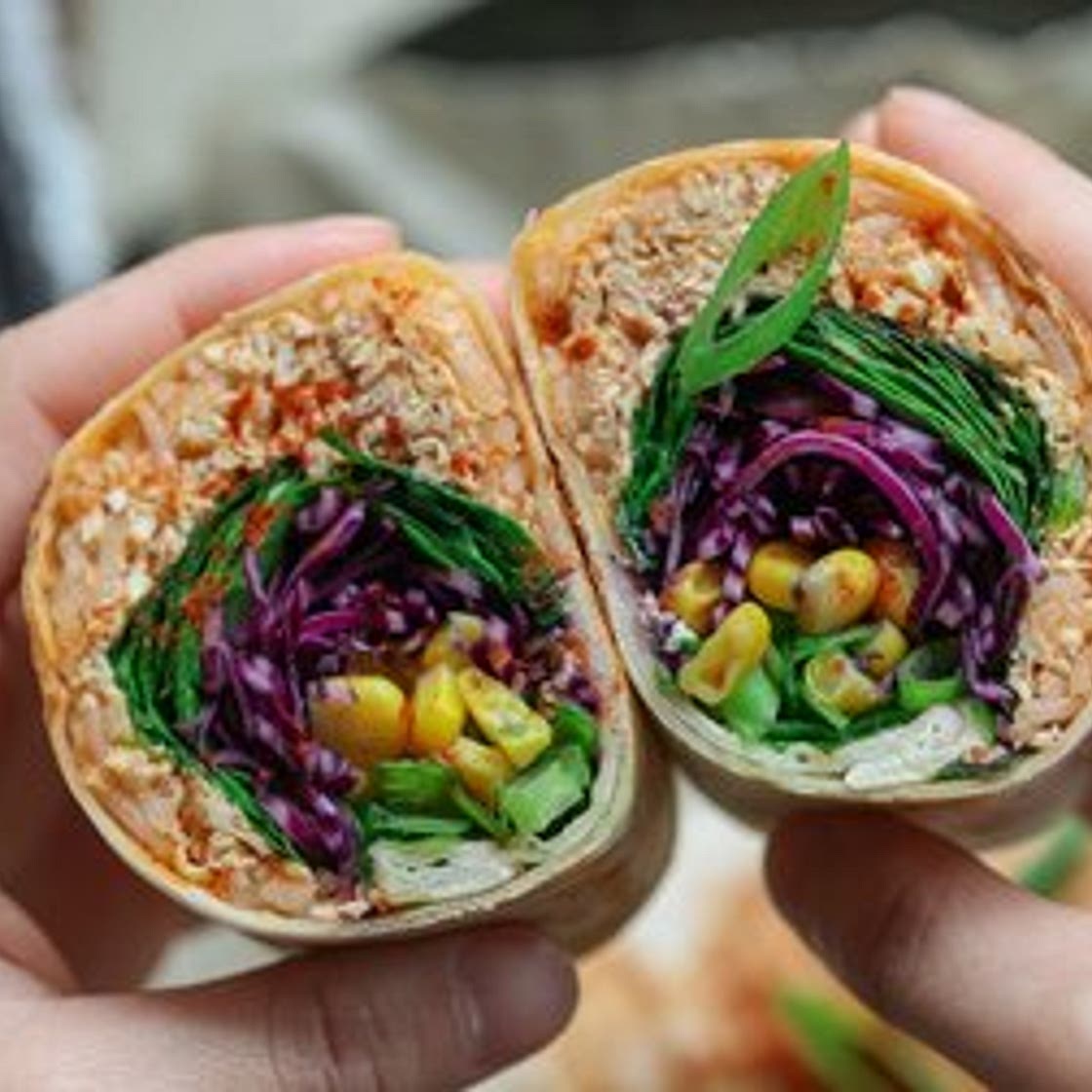Shredded BBQ Tofu Wrap