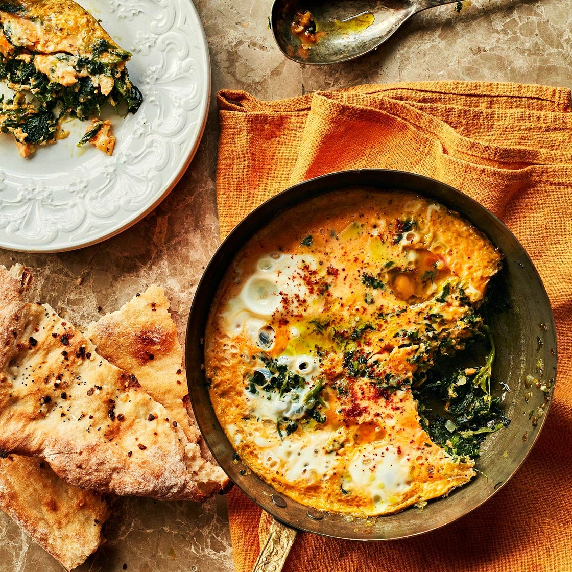 Spinach chigirtma (Azeri spinach and eggs)