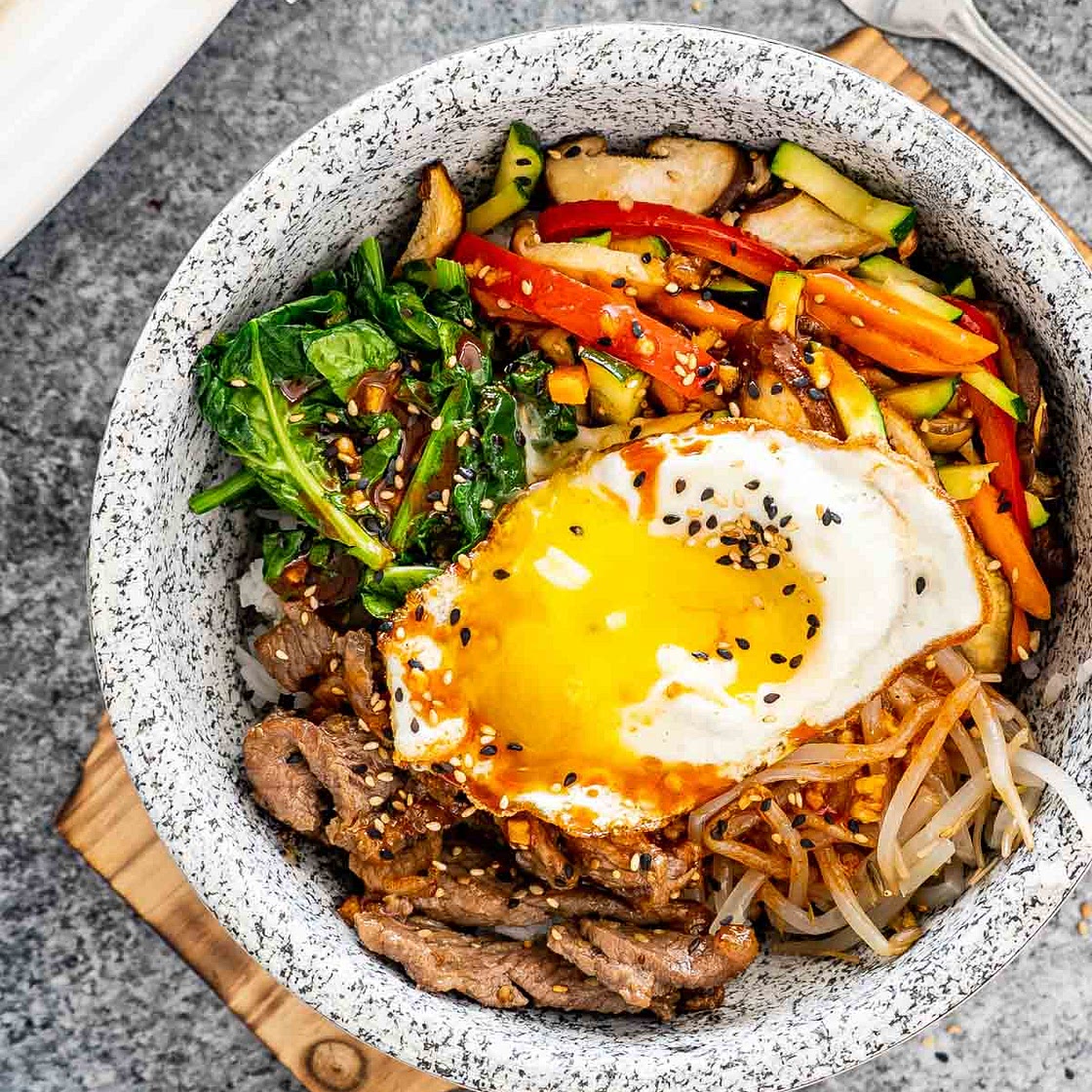 Bibimbap (Korean Rice Bowl)