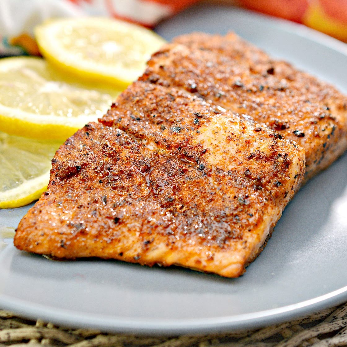 Air Fryer Blackened Salmon