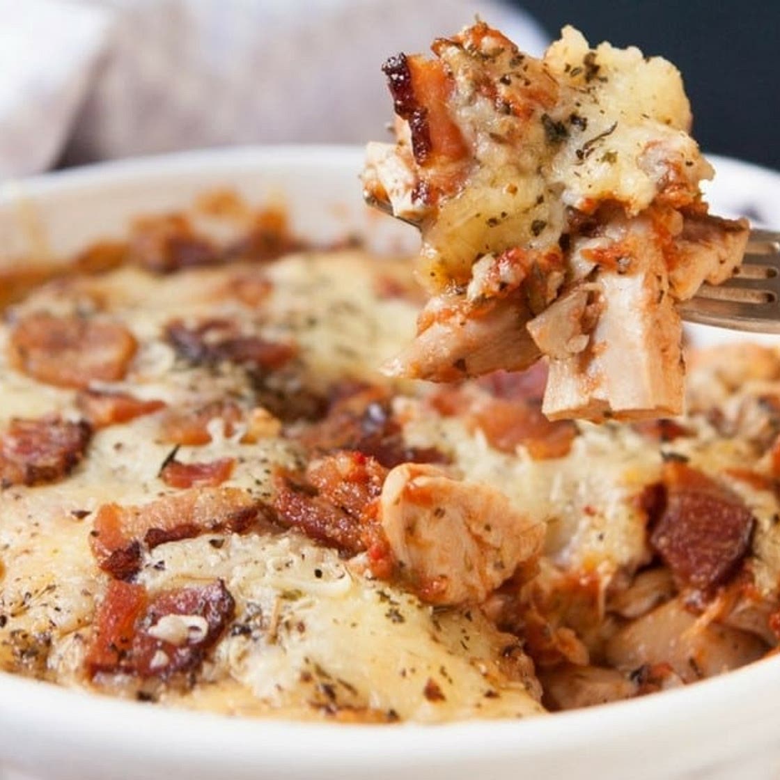 Keto Chicken Parmesan Casserole