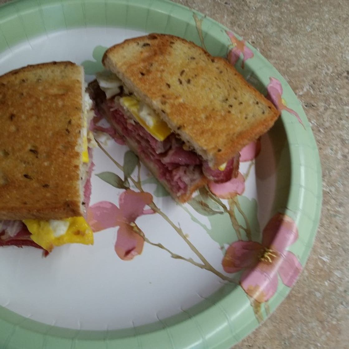 Air Fried Breakfast Reuben Sandwich