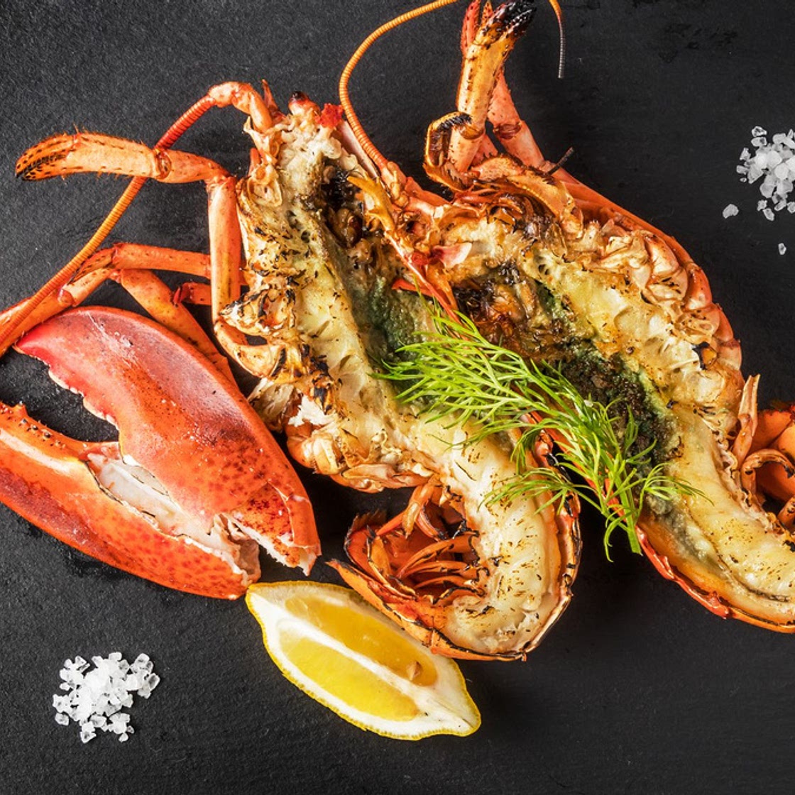 Homard grillé au four