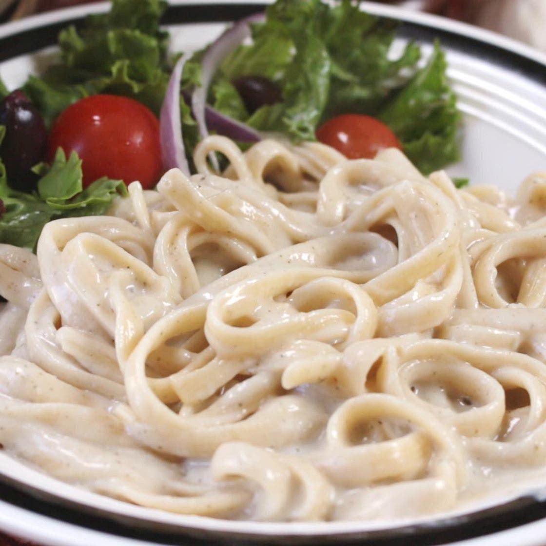 Vegan Fettuccine Alfredo Pasta Recipe by Tasty