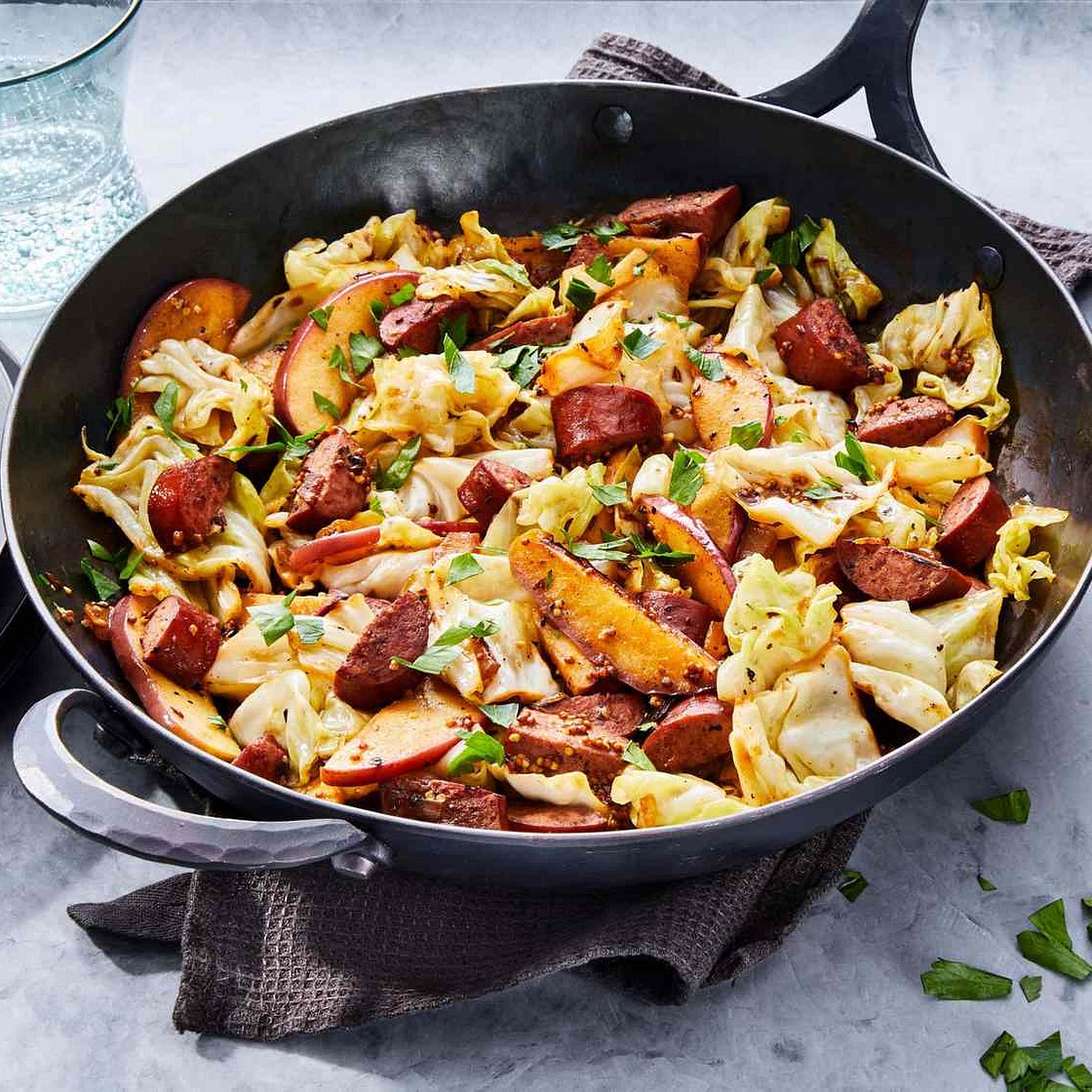 Cabbage & Kielbasa Skillet