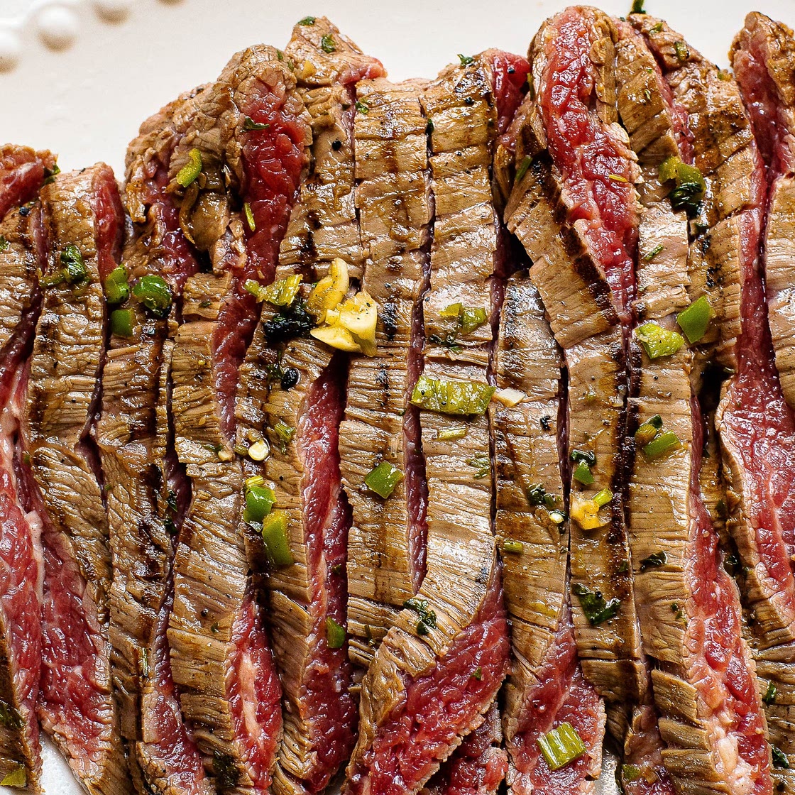 Orange Jalapeno Flat Iron Steak