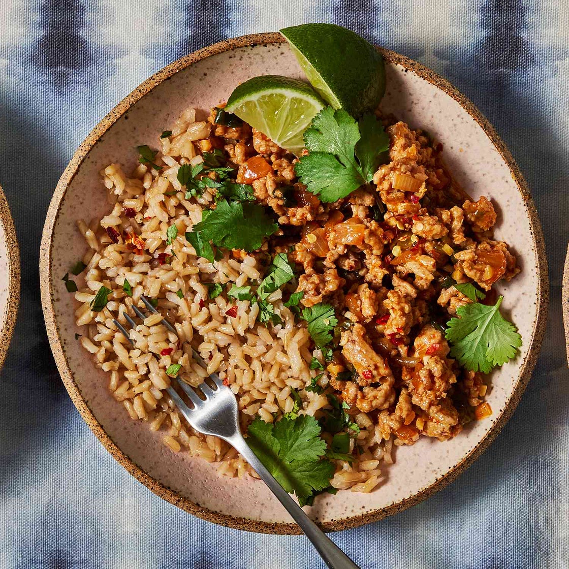 Quick Gochujang Pork & Rice Bowls