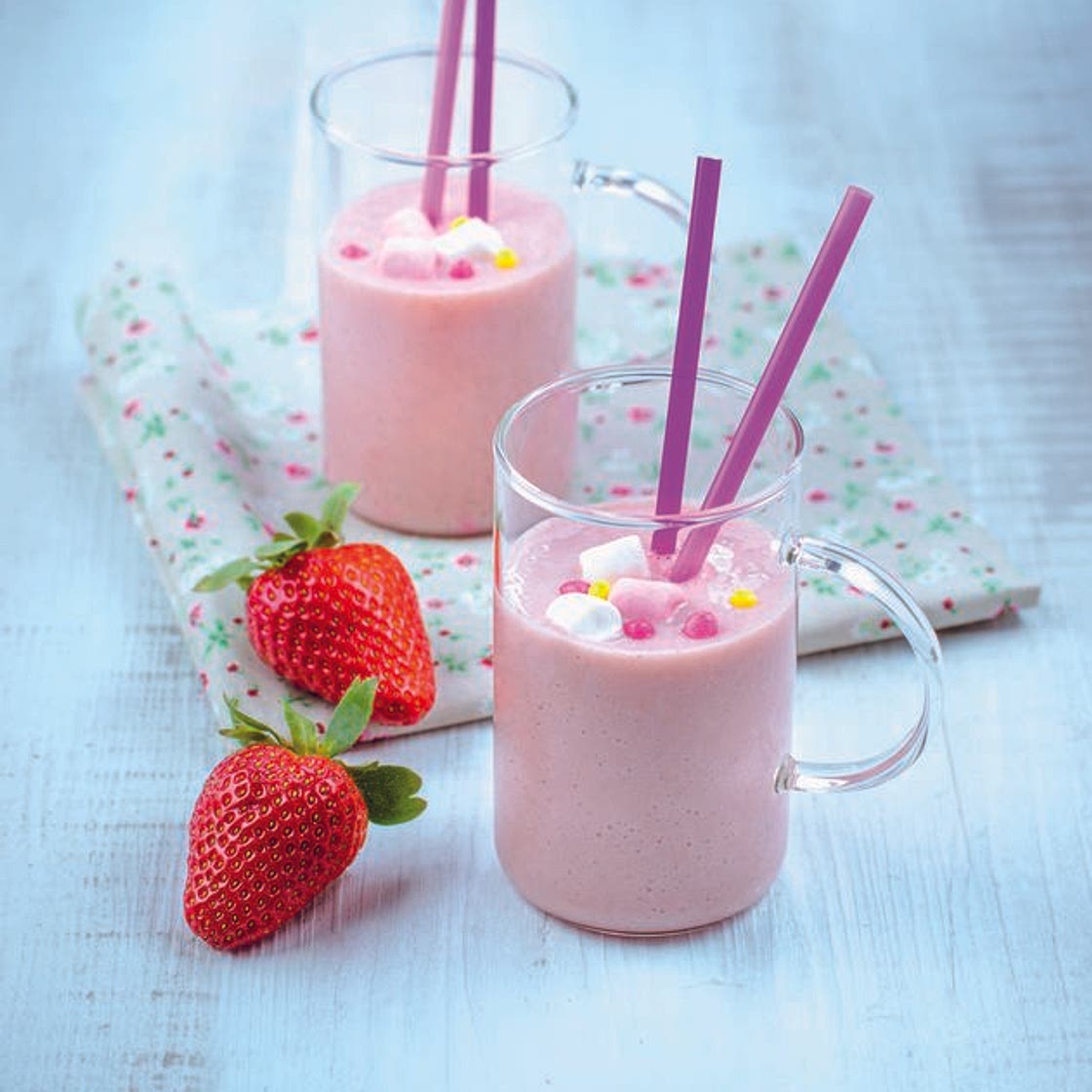 Smoothie de morango e canela