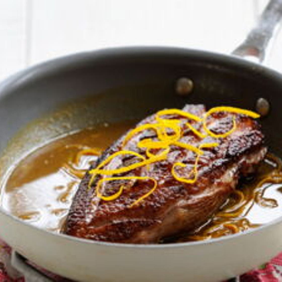 Magret de canard à la poêle