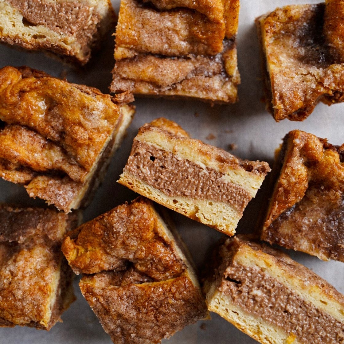 Chocolate Churro Sopapilla Cheesecake Bars