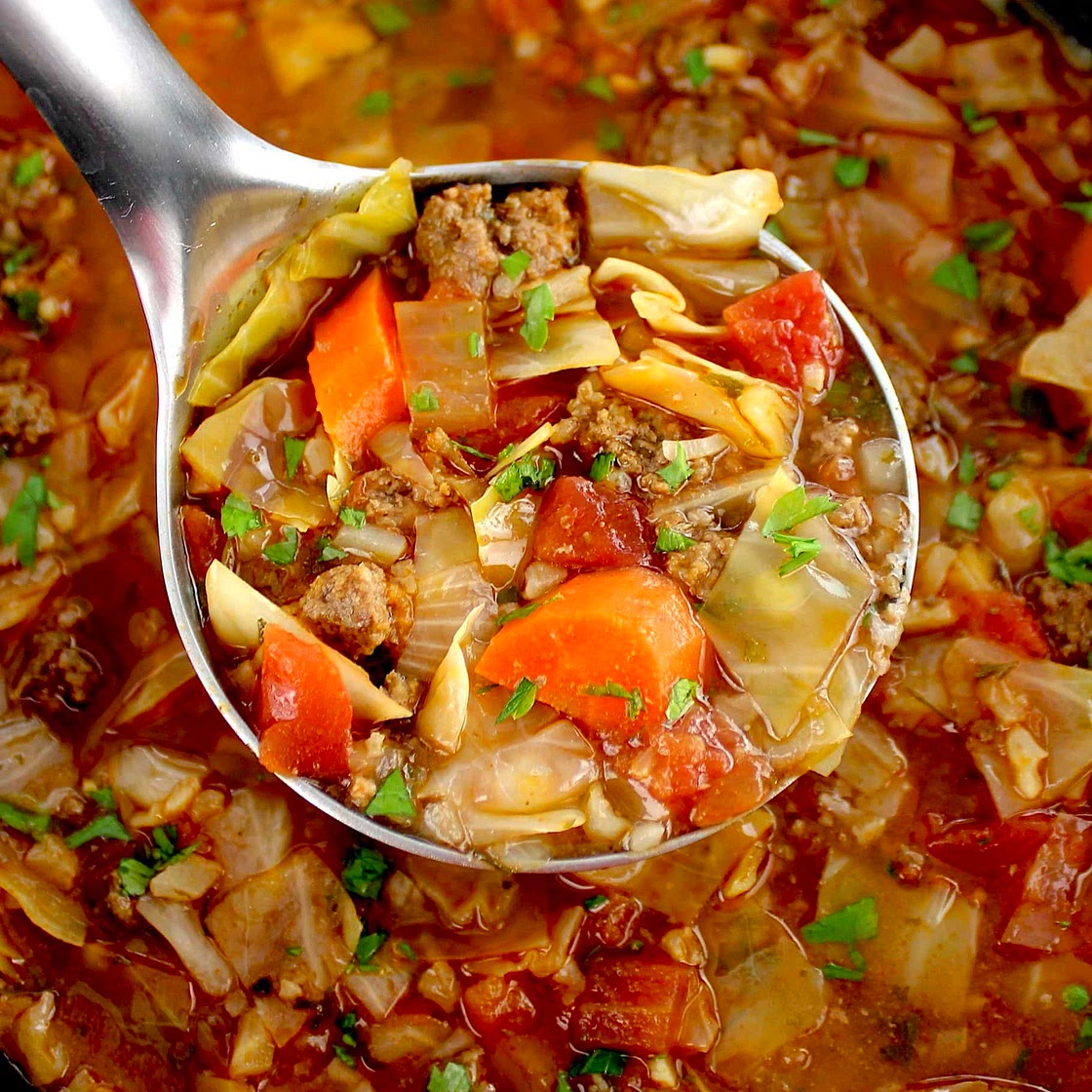 Slow Cooker Cabbage Roll Soup