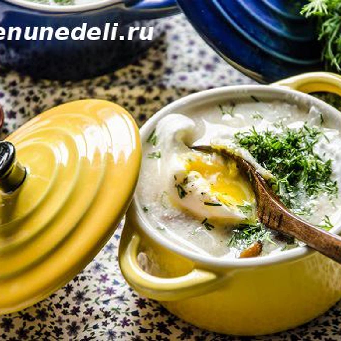 Грибной суп из замороженных грибов по-чешски