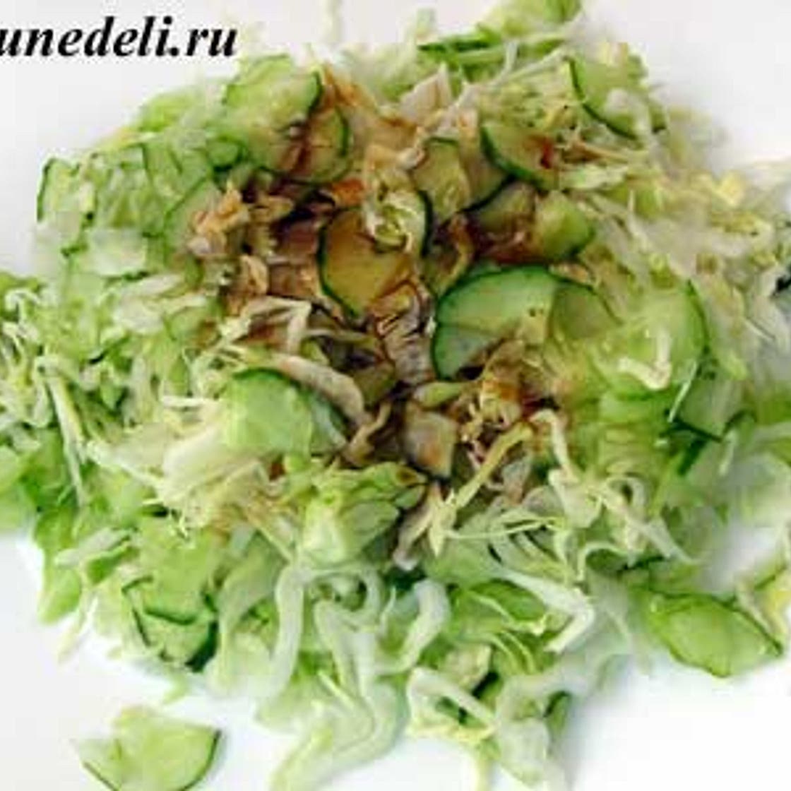 Рецепт салата из капусты с огурцом