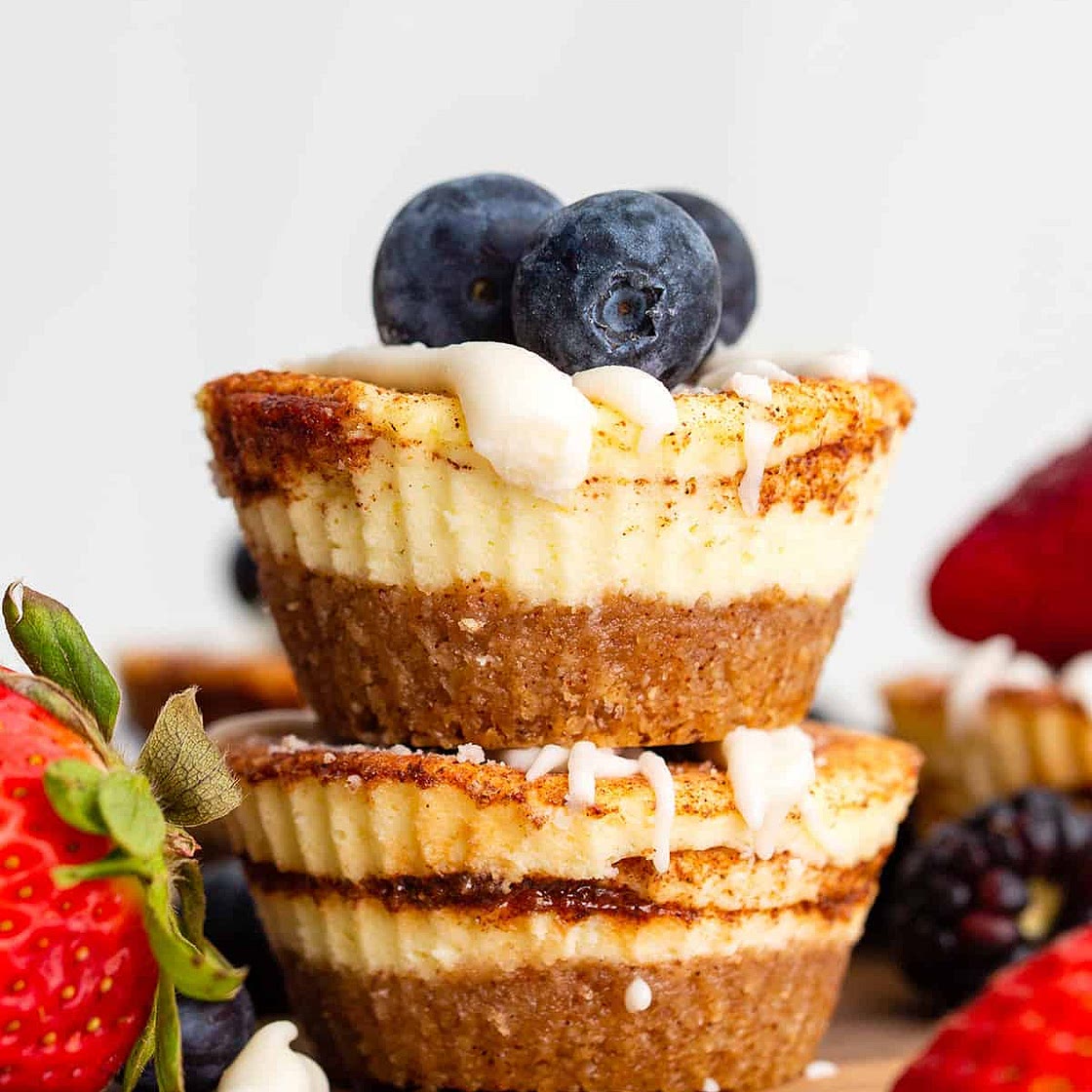Keto Cinnamon Roll Cheesecakes