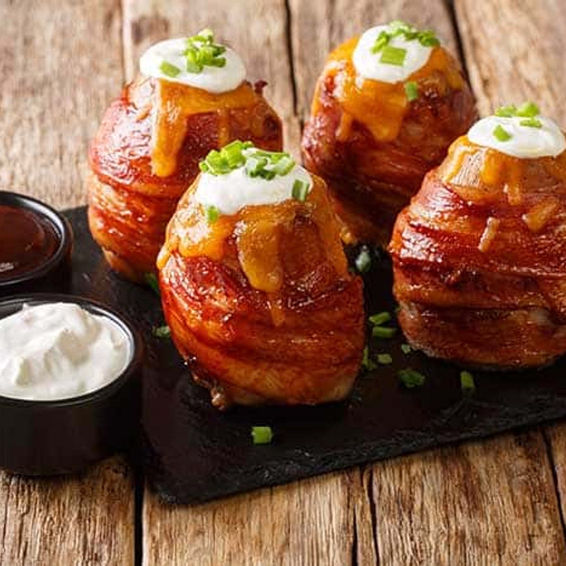 BBQ Volcano Potatoes