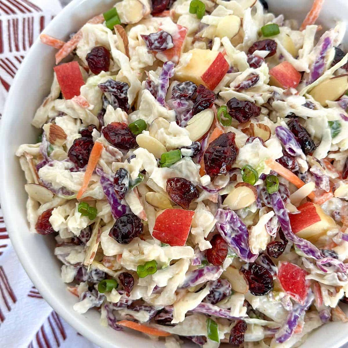Creamy Cranberry Apple Coleslaw