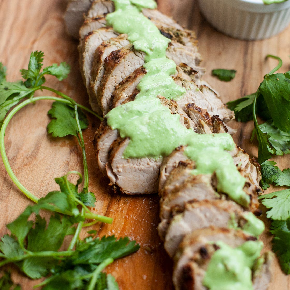 Pineapple Cilantro Pork Tenderloin