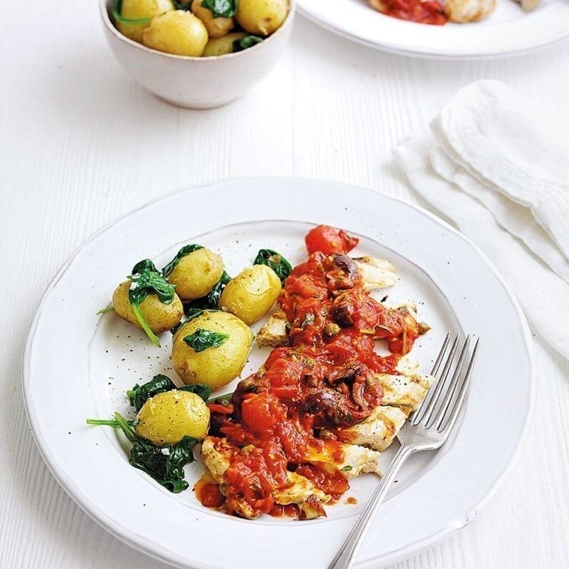 Healthy chicken arrabbiata