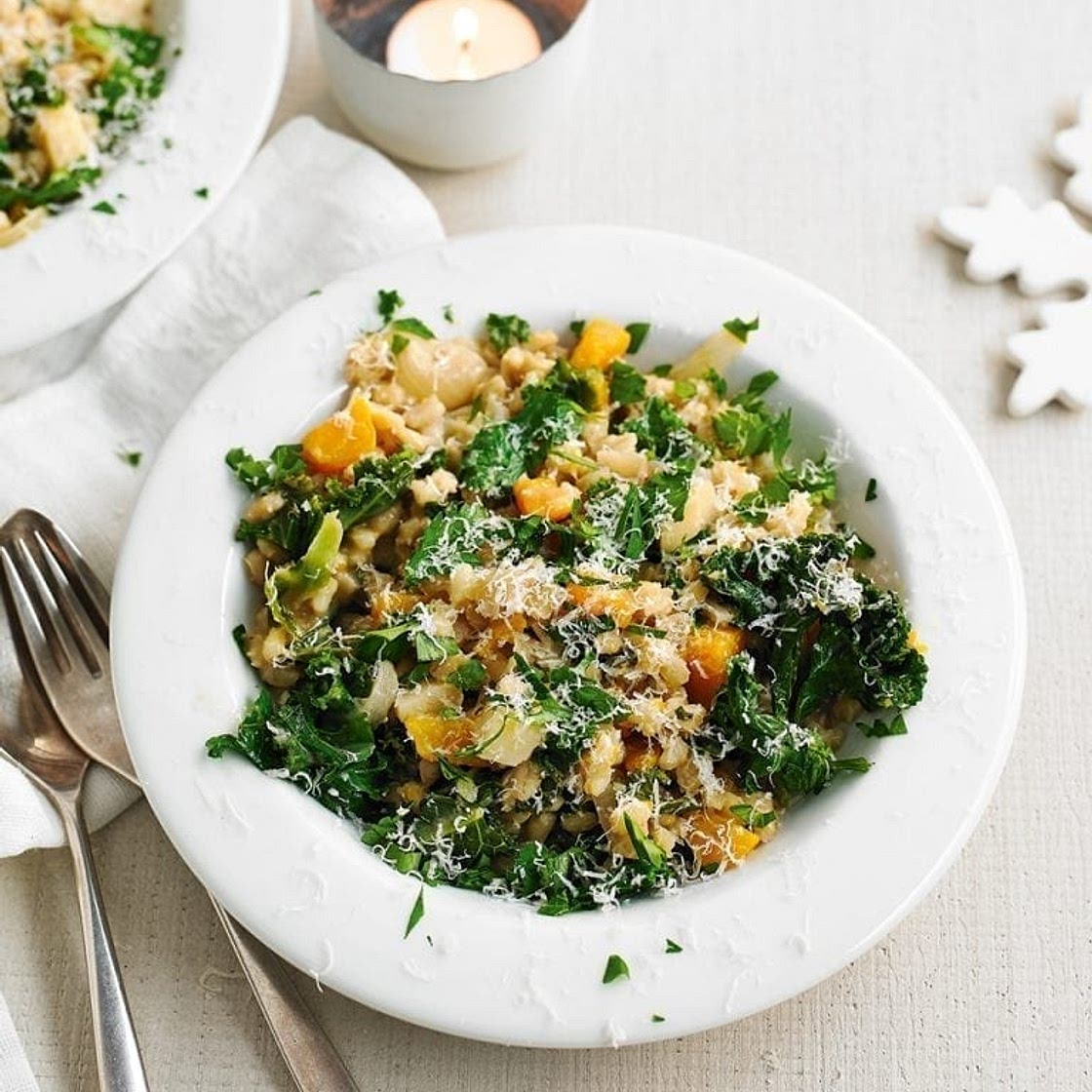 Pearl barley and vegetable stew