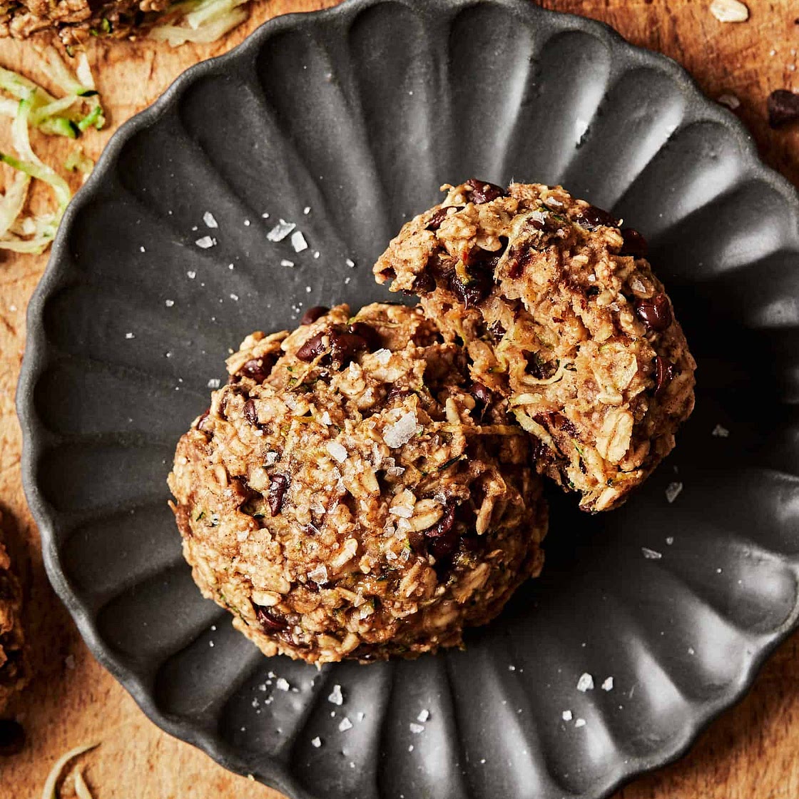 Vegan Chocolate Chip Zucchini Breakfast Cookies