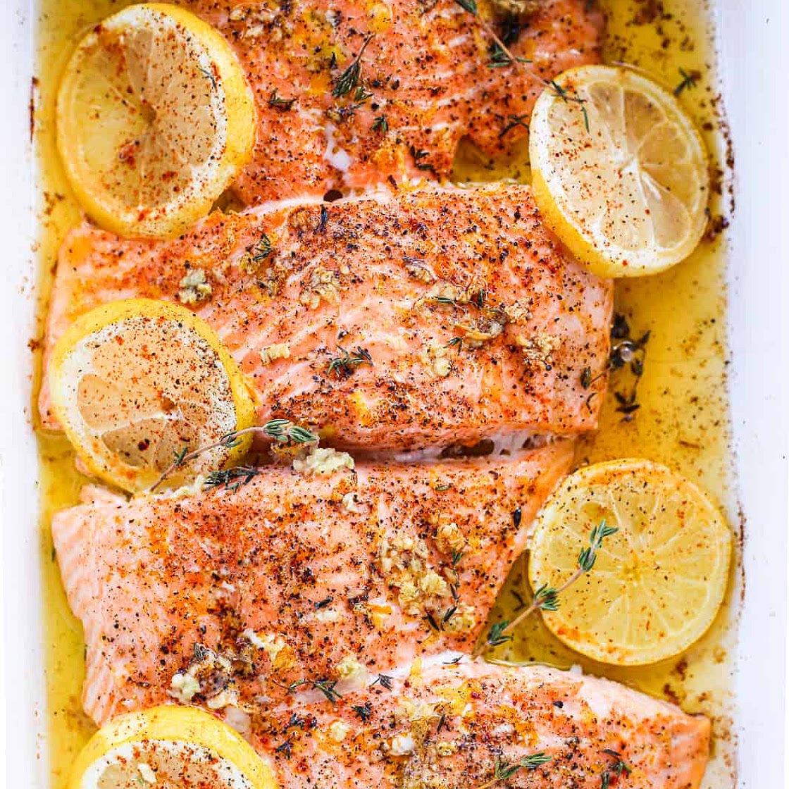 Easy Lemon-Thyme Roasted Salmon