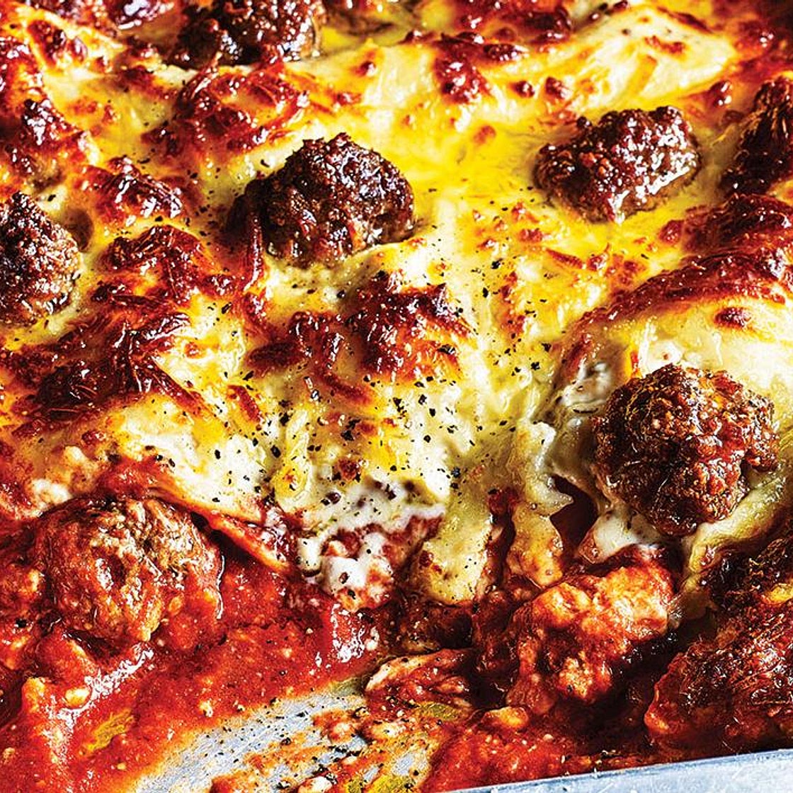 Meatball lasagne
