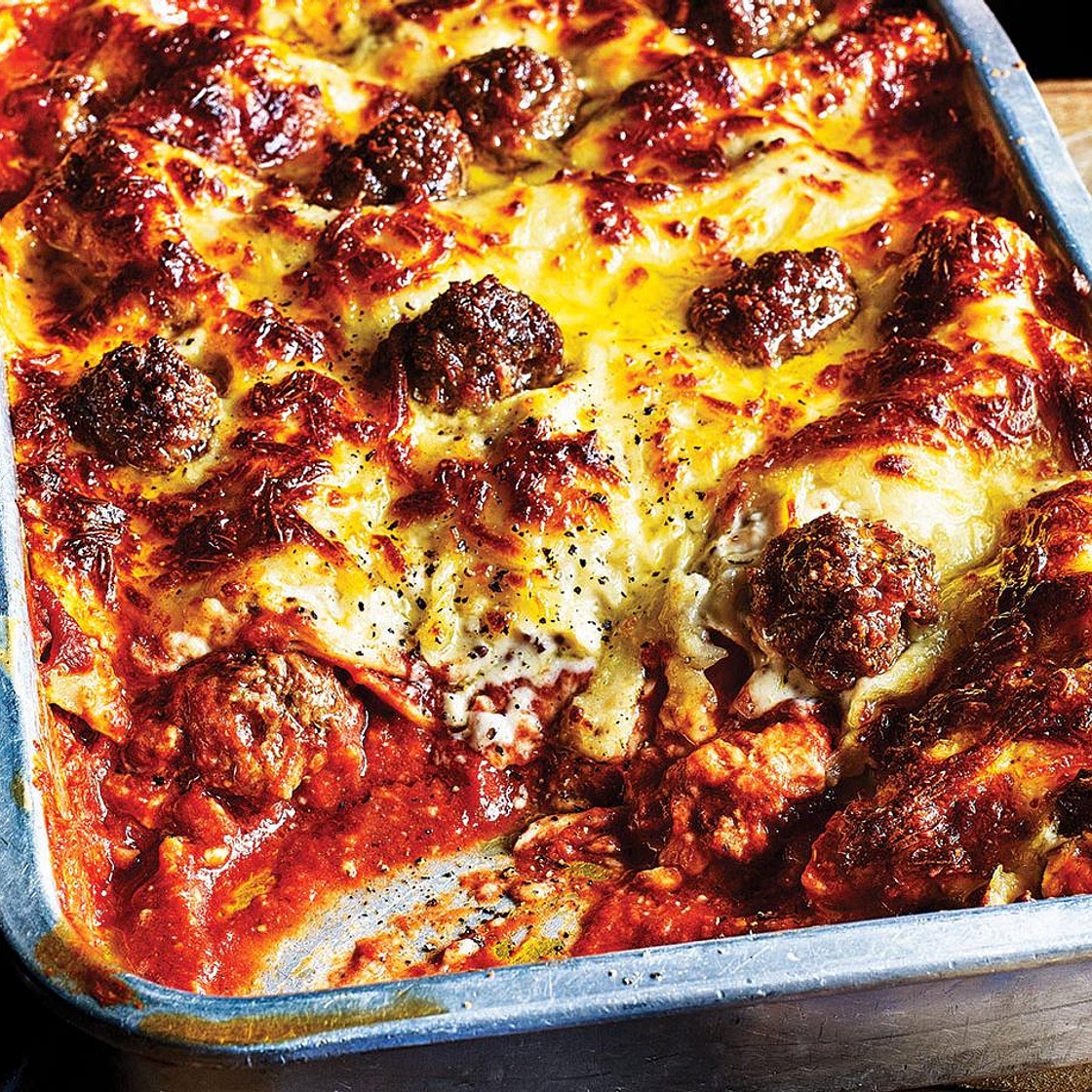 Meatball lasagne