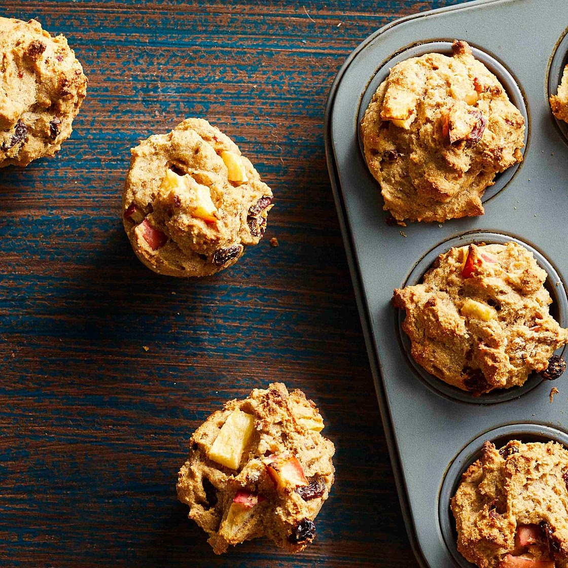 Mini Apple-Raisin Muffins