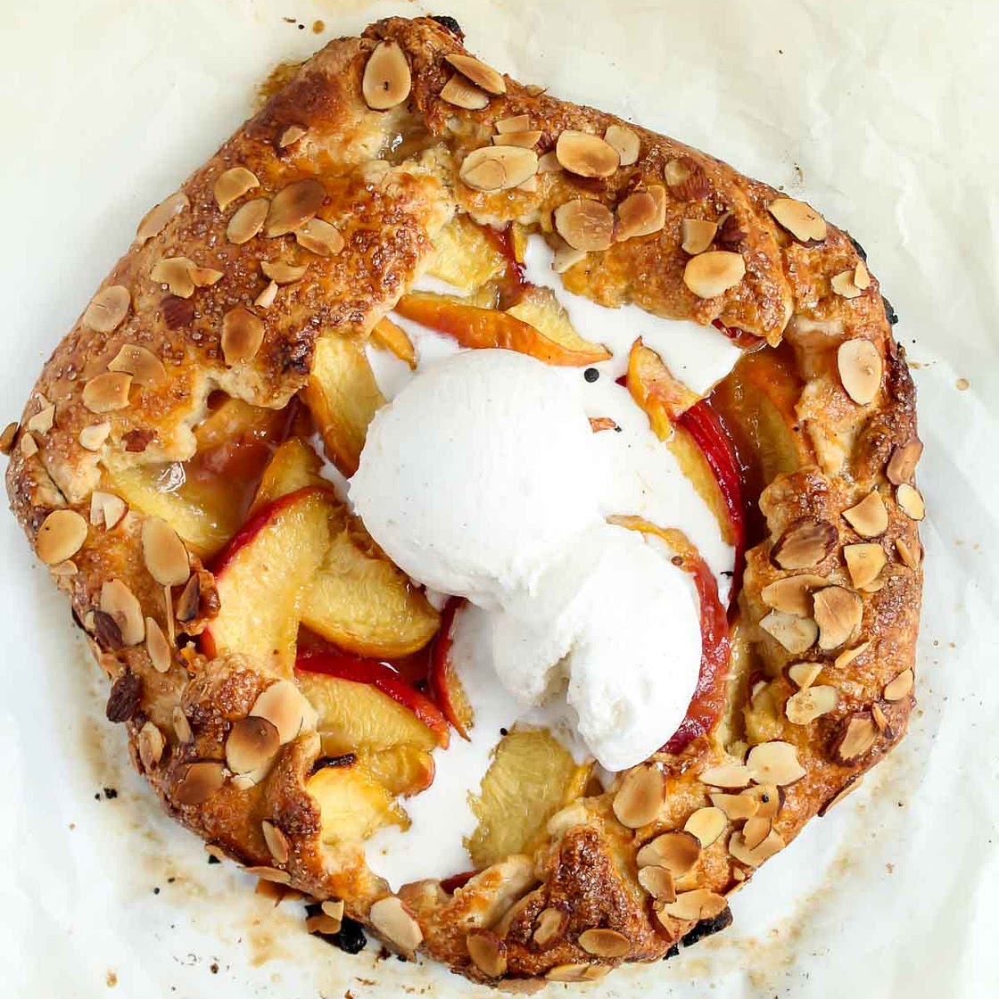 Peach Almond Galette