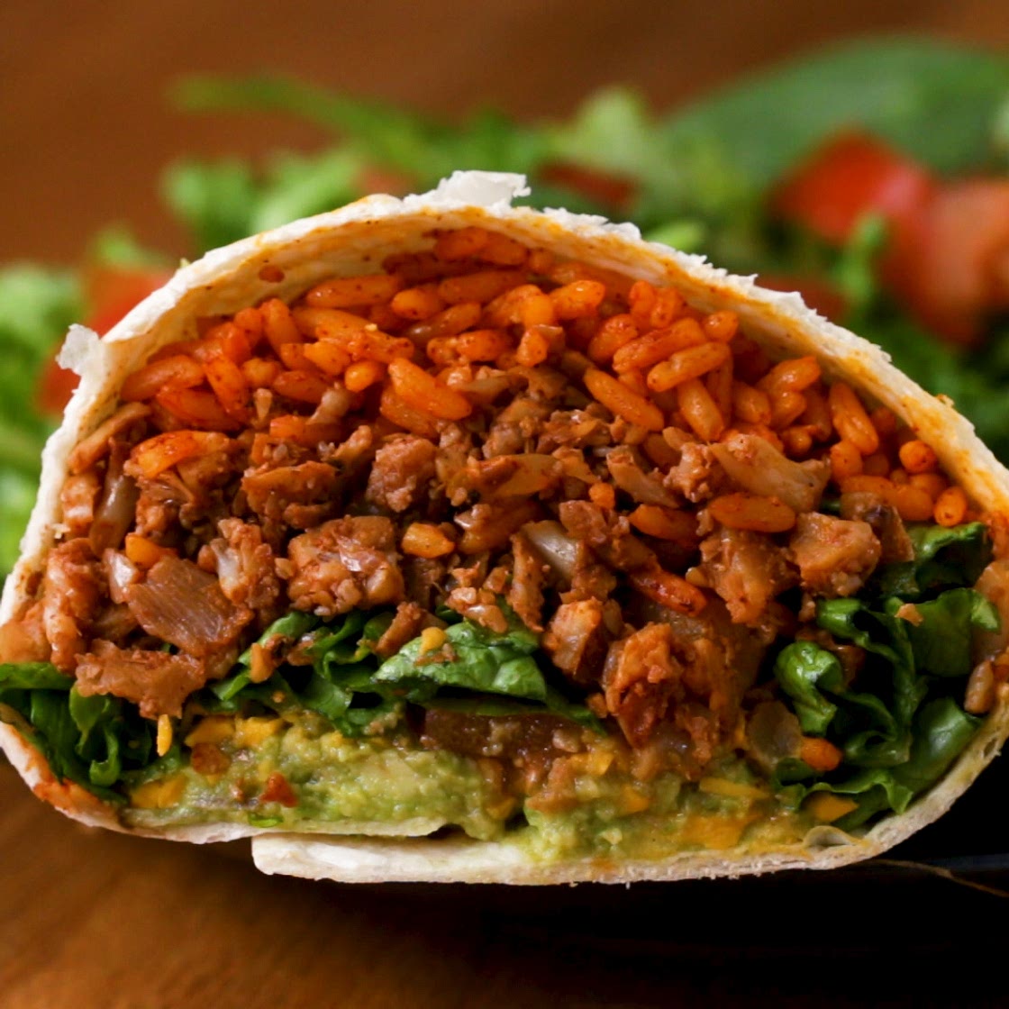 Cauliflower Walnut Burritos Recipe by Tasty