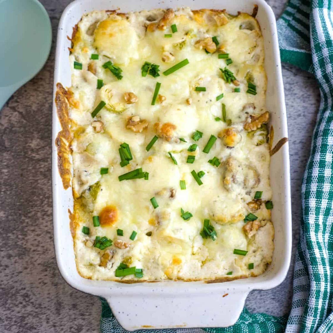 Keto Brussels Sprouts Cassserole