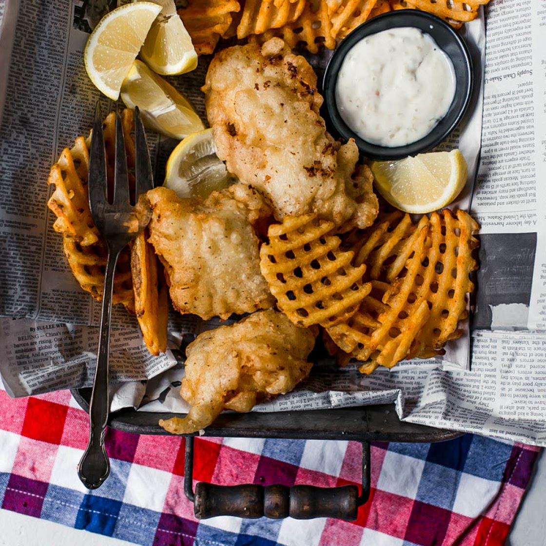 Real English Fish and Chips With Yorkshire Beer Batter