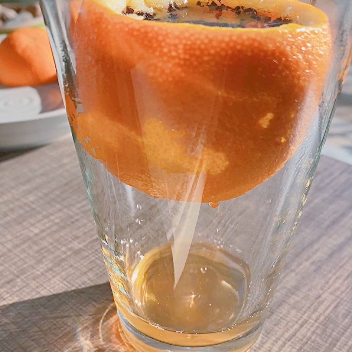 Orange peel tea