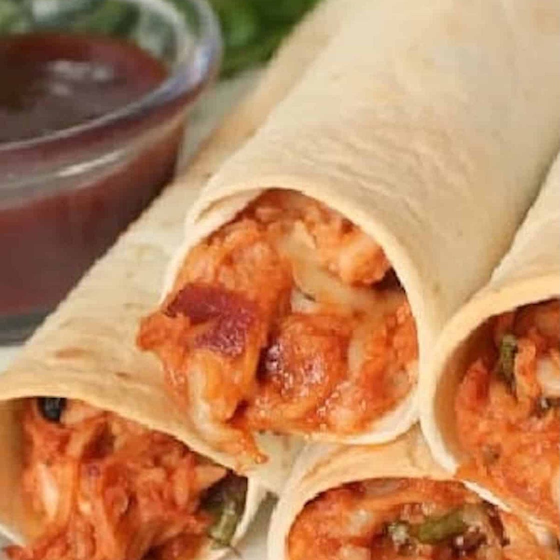 Baked BBQ Chicken Taquitos Recipe