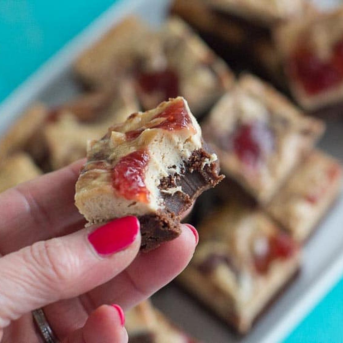 FODMAP IT!™ PB & J Cream Cheese Brownies