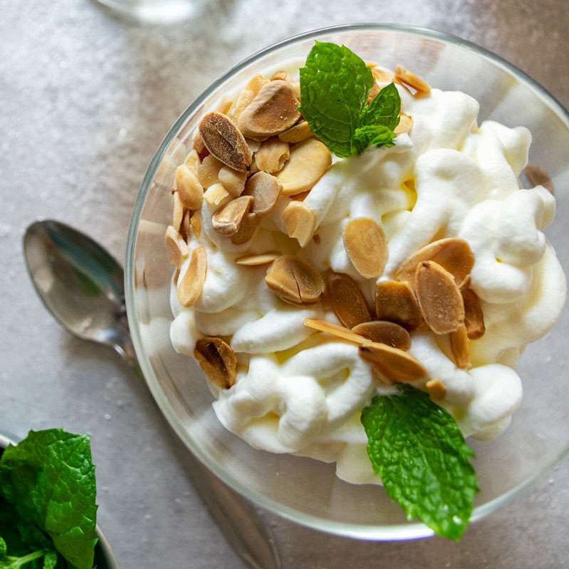 Gdańsk’s Milk: Almond & Rum Whipped Cream Dessert