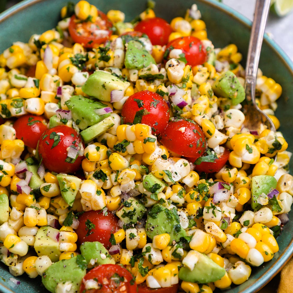 Summer Corn Salad with Avocado