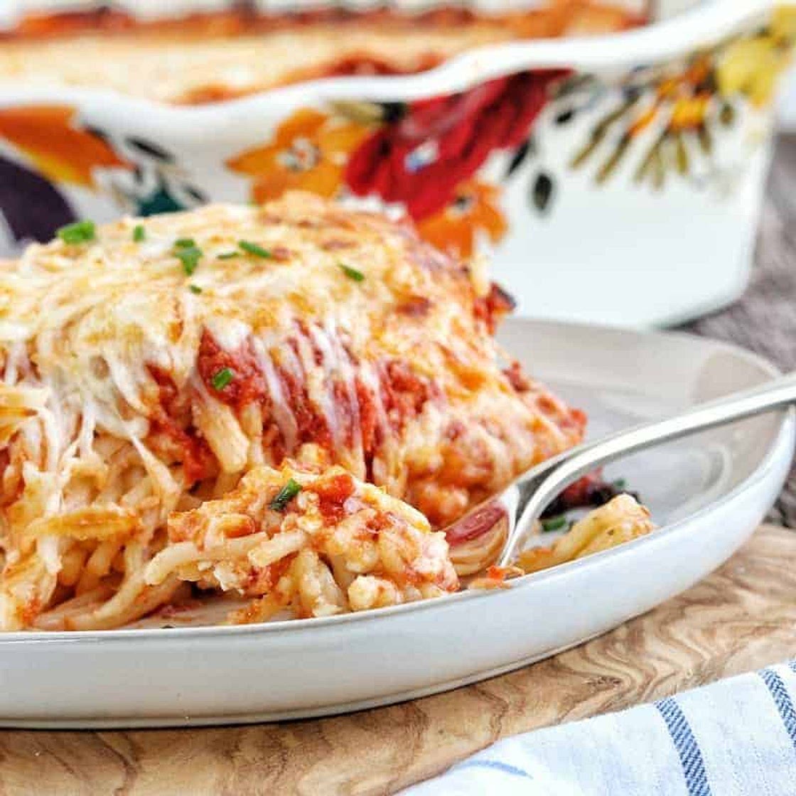 Meatless Baked Spaghetti Recipe