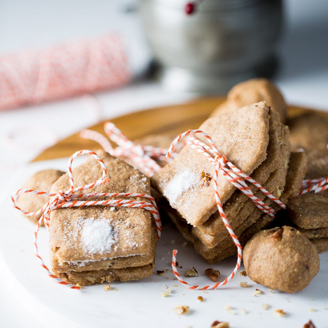 Galletas de nuez y harina de espelta