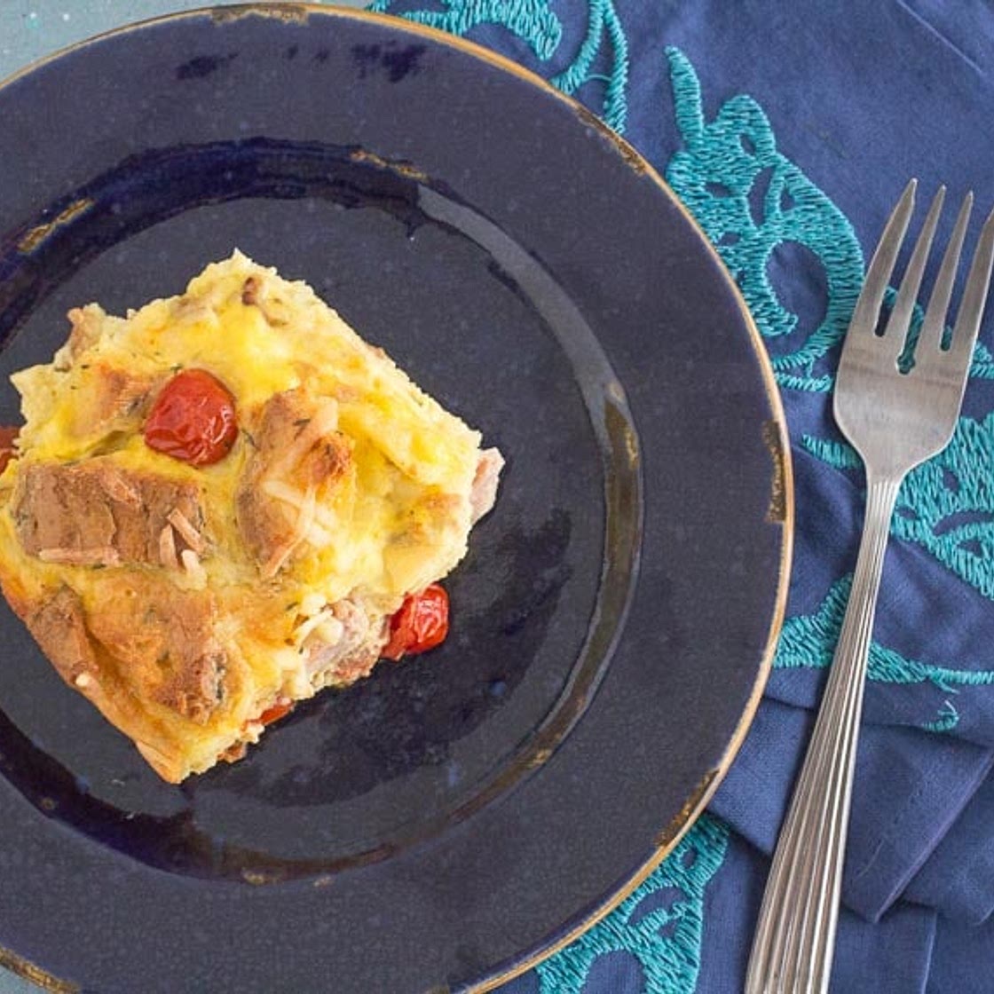 Ham & Cheese Strata