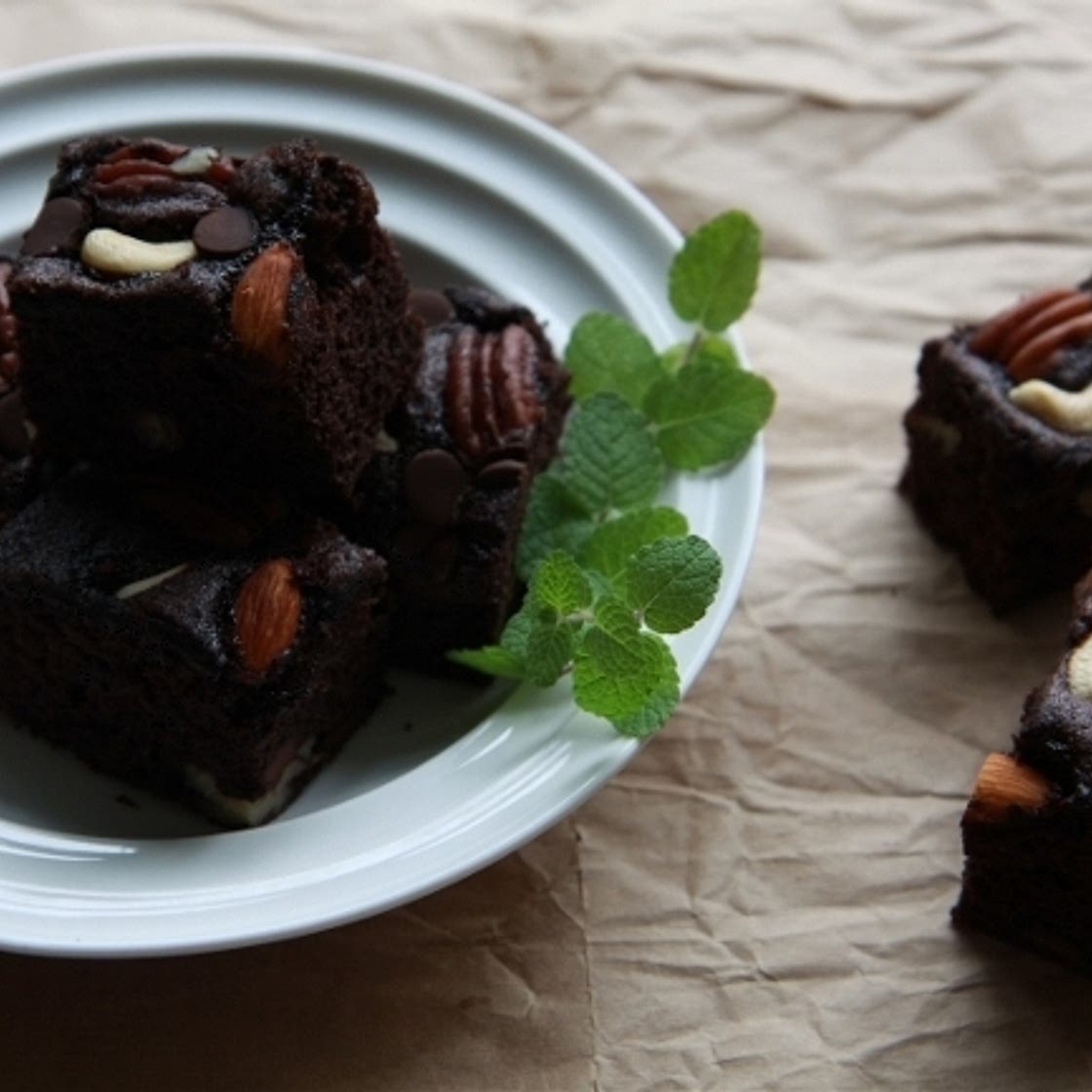 견과류 브라우니